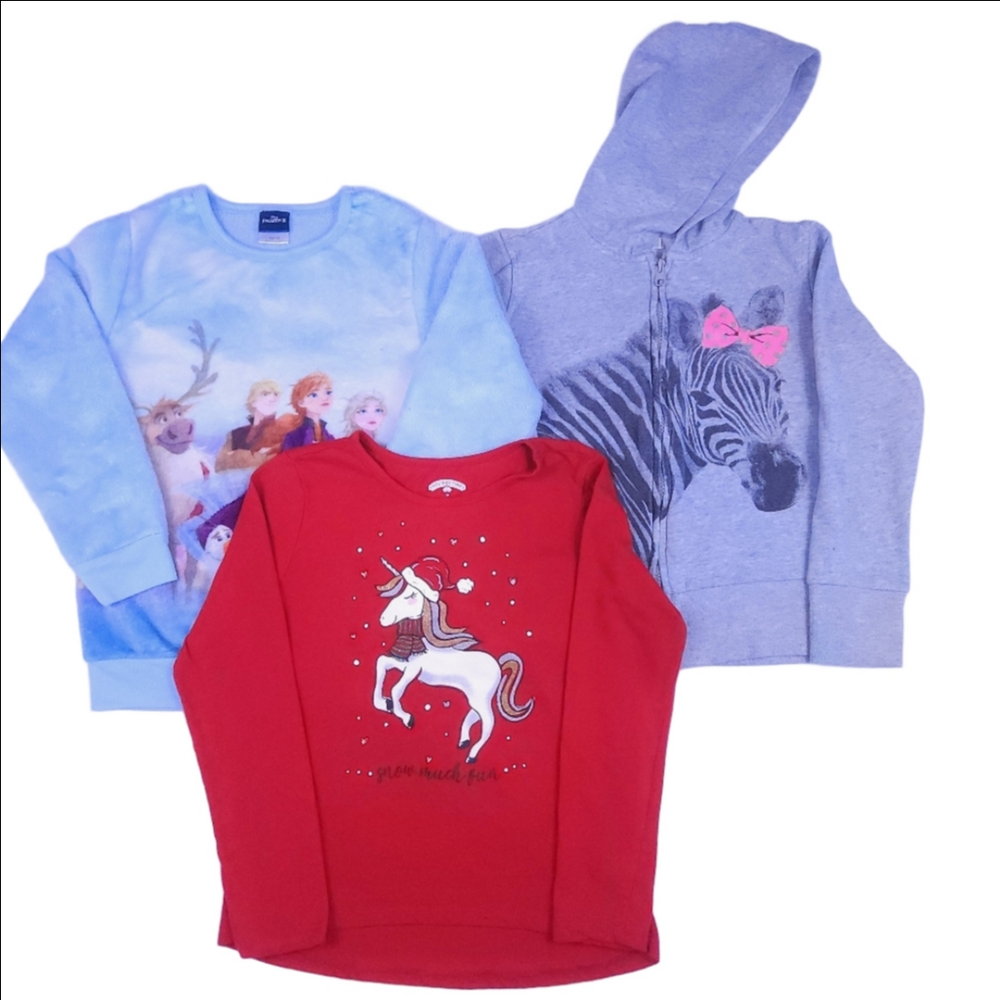 Multiples Red, Blue, and Gray Kids Sweatshirts